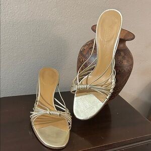 MaxMara Women's Metallic Gold Heels